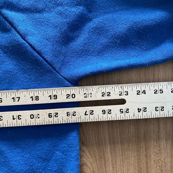 Vintage 90’s Fruit of the Loom Blue Men's Crewneck sweatshirt size large - Picture 5 of 6